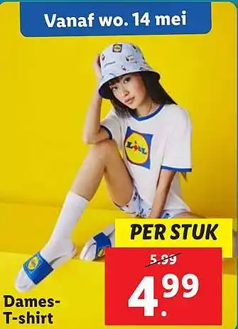 Lidl Dames T-shirt aanbieding
