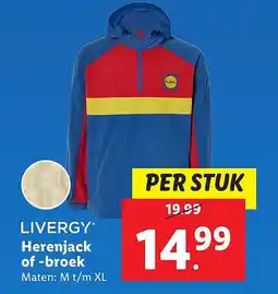 Lidl LIVERGY Herenjack of broek aanbieding