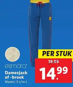 Lidl Damesjack of broek aanbieding