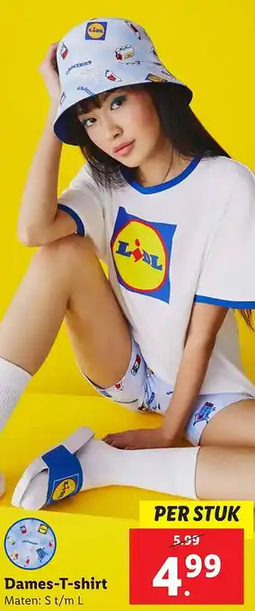 Lidl Dames-T-shirt aanbieding