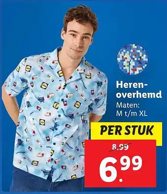 Lidl Heren overhemd aanbieding