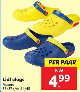 Lidl Lidl clogs aanbieding