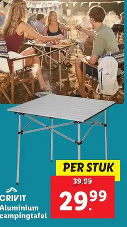 Lidl CRIVIT Aluminium campingtafel aanbieding