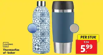 Lidl Thermosfles of beker aanbieding