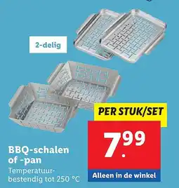 Lidl BBQ schalen of pan aanbieding