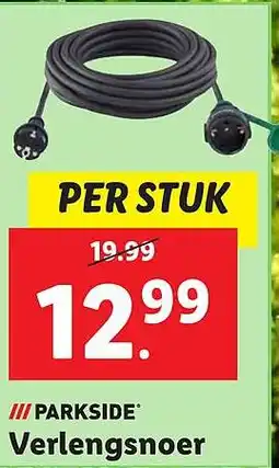 Lidl Verlengsnoer aanbieding