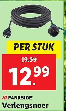 Lidl Verlengsnoer aanbieding