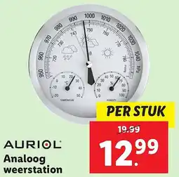 Lidl AURIOL Analoog weerstation aanbieding