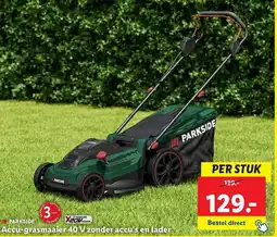 Lidl Accu grasmaaier 40 V zonder accu's en lader aanbieding