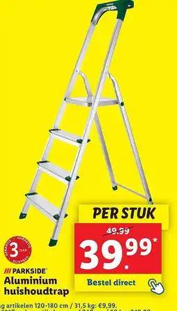 Lidl Aluminium huishoudtrap aanbieding