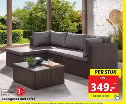Lidl Loungeset met tafel aanbieding