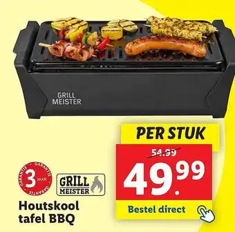 Lidl Houtskool tafel BBQ aanbieding