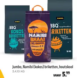 Jumbo Jumbo, Namibi kokos briketten, houtskool aanbieding