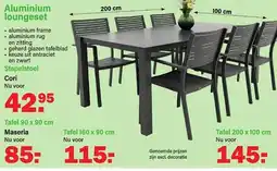 Van Cranenbroek Aluminium loungeset aanbieding