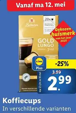 Lidl Koffiecups aanbieding