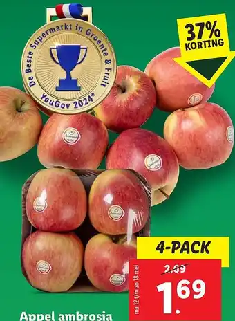 Lidl Appel ambrosia aanbieding