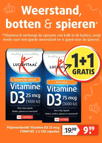 Lucovitaal Vitamine D3 25 mcg (1000 IU) aanbieding