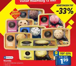 Lidl Roomijs aanbieding