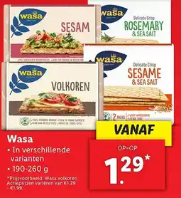 Lidl Wasa aanbieding