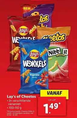 Lidl Lay's of Cheetos aanbieding