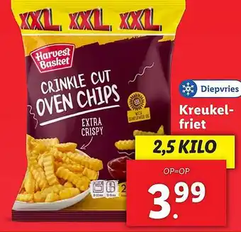 Lidl Kreukel friet aanbieding