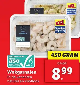 Lidl Wokgarnalen aanbieding