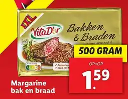 Lidl Margarine bak en braad aanbieding