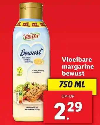 Lidl Vloeibare margarine bewust aanbieding