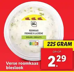 Lidl Verse roomkaas bieslook aanbieding