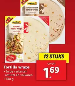 Lidl Tortilla wraps aanbieding