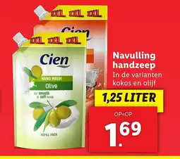 Lidl Navulling handzeep aanbieding