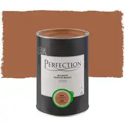 Praxis Perfection ultradekkende muurverf Amberbruin mat 1L aanbieding