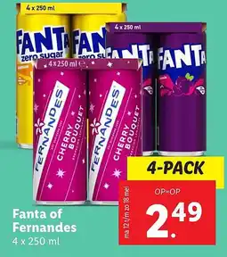 Lidl Fanta of Fernandes aanbieding