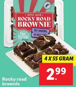 Lidl Rocky road brownie aanbieding