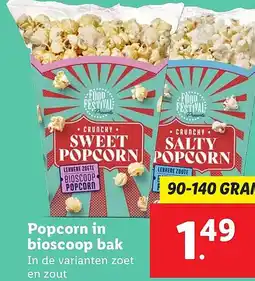Lidl Popcorn in bioscoop bak aanbieding