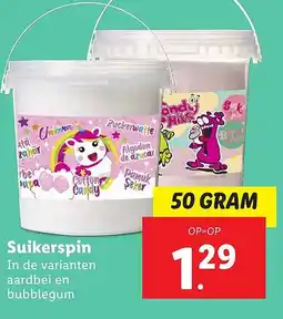 Lidl Suikerspin aanbieding