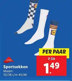 Lidl Sportsokken aanbieding