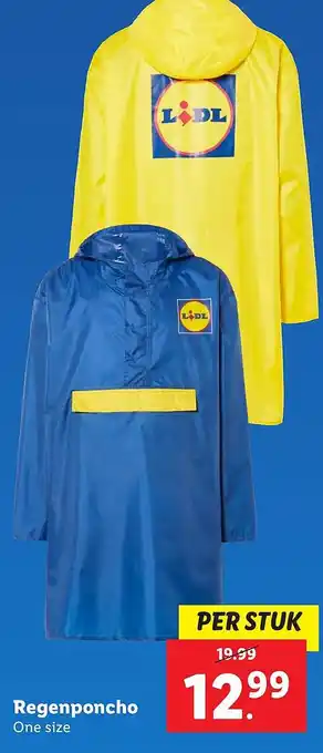 Lidl Regenponcho aanbieding
