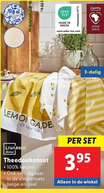 Lidl Theedoekenset aanbieding