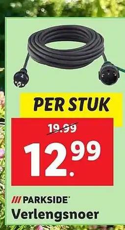 Lidl PARKSIDE Verlengsnoer aanbieding