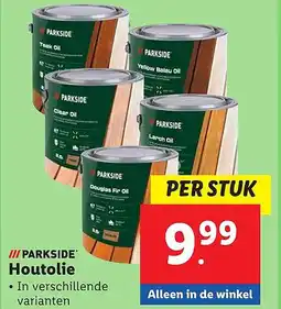 Lidl Houtolie aanbieding
