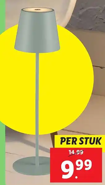 Lidl Staande accu LED of tafellamp aanbieding