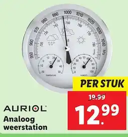 Lidl Analoog weerstation aanbieding