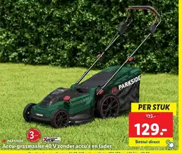 Lidl Accu grasmaaier 40 V zonder accu's en lader aanbieding