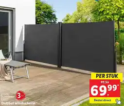 Lidl Dubbel windscherm aanbieding