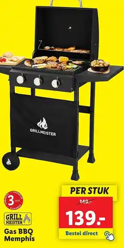 Lidl Gas BBQ Memphis aanbieding