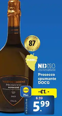 Lidl Prosecco spumante DOCG aanbieding