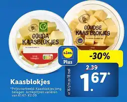 Lidl Kaasblokjes aanbieding