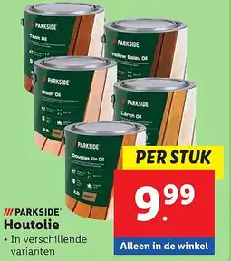 Lidl Houtolie aanbieding
