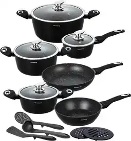Bol.com Klausberg 7322 pannenset – 15 delig – Gesmeed Aluminium – Alle warmtebronnen aanbieding